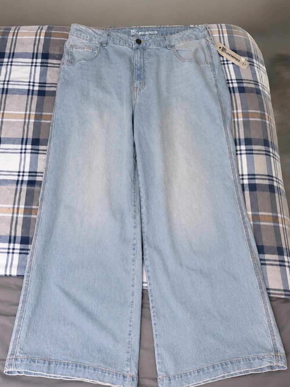 No Boundaries Light Blue Wide Leg Jeans